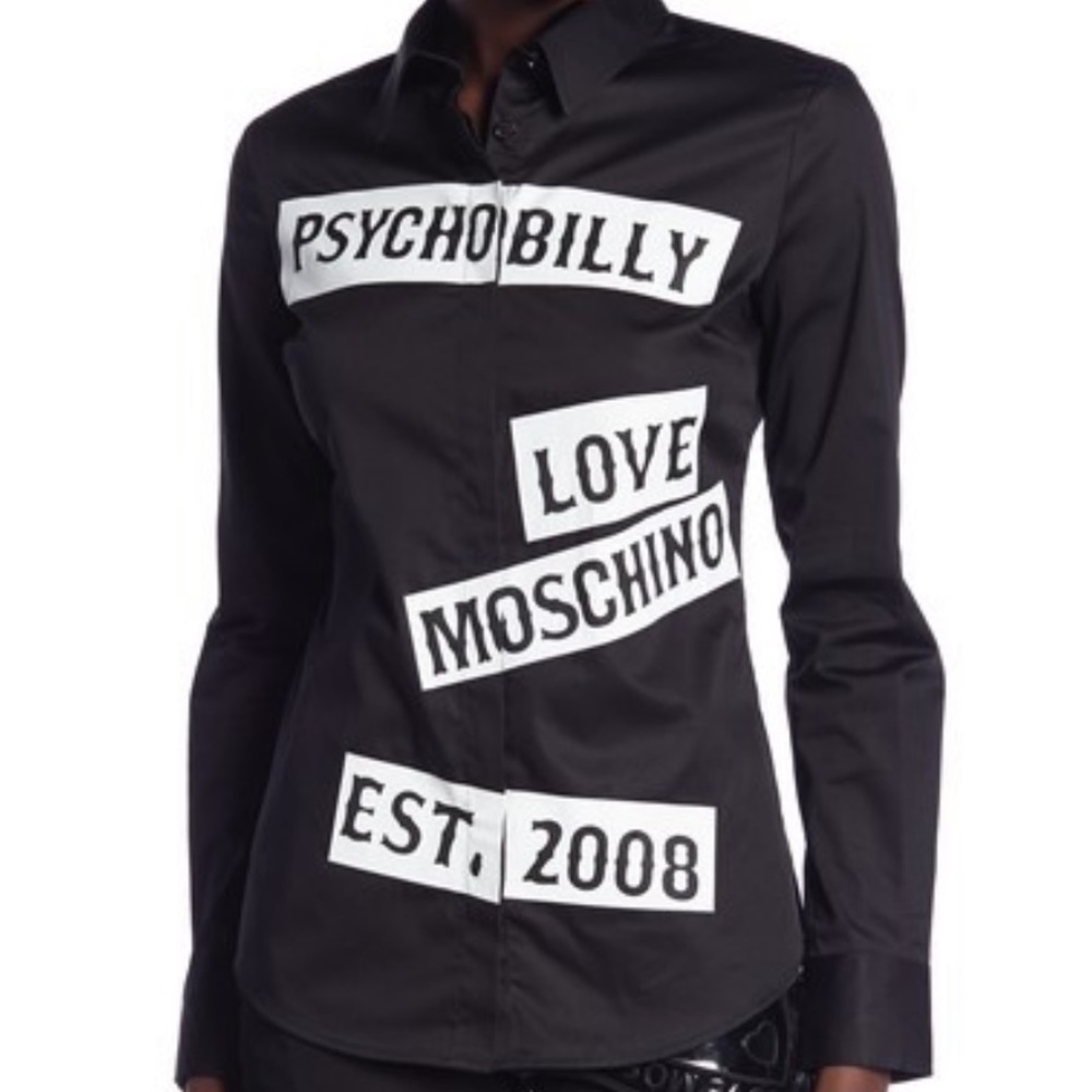 Size 42 Love moschino button up shirt